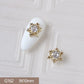 10pcs 3D Alloy Christmas Tree Bells Nail Art Zircon Pearl Metal Manicure Nails Accessories DIY Nail Decorations Supplies Charms