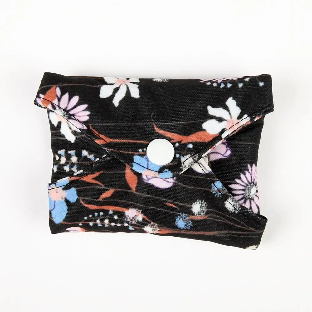 【Sigzagor】5+1 Set Long Panty Liners Cloth Menstrual Pads  RANDOM Prints Bamboo Charcoal Sanitary Washable Reusable Light Flow