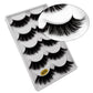 5/3pairs makeup eyelashes soft fluffy lashes false eyelashes dramatic 3d mink lashes lash extension make up 3d cilios faux cils
