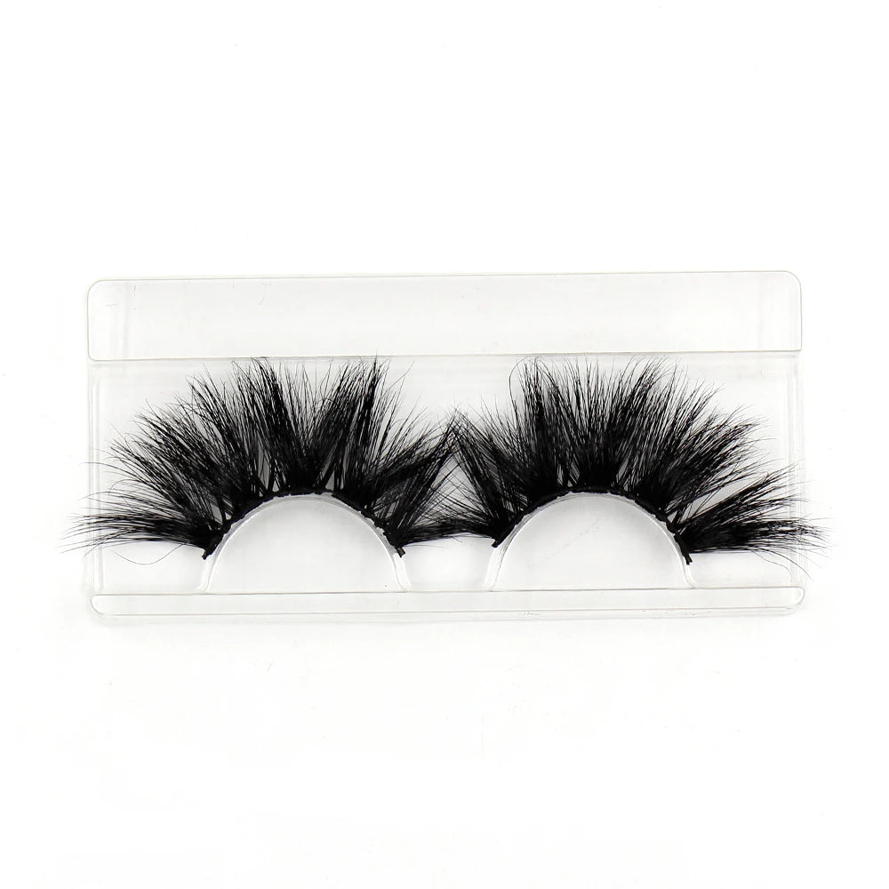 LEHUAMAO Eyelashes 3D Lashes 25mm Mink False Eyelashe Fluffy Soft Eyelash Dramatic Makeup Lashes Mink 3D Lash Natural Long G05