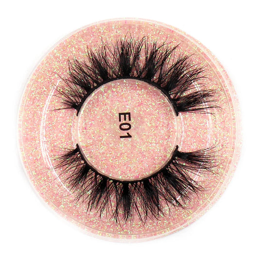 AMAOLASH Eyelashes Mink Lashes High Volume Thick False Eyelashes 3D Eyelash Extension Dramatic Soft Long Lasting Eye Lashes E01