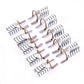 10Pcs Reusable Aluminum Nail Extension Pallets Tips Forms Nail Art Extension Sticker Builder Form Guide Stencil Manicure Tools