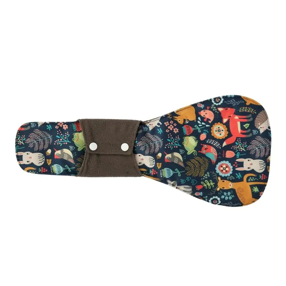 [Sigzagor]1 XXL Cloth Menstrual Pad Sanitary Bamboo Charcoal Reusable Overnight Post Partum 16in