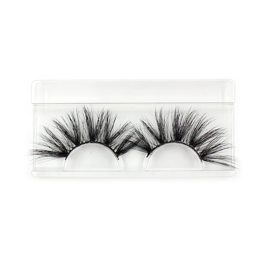 LEHUAMAO Eyelashes 3D Lashes 25mm Mink False Eyelashe Fluffy Soft Eyelash Dramatic Makeup Lashes Mink 3D Lash Natural Long G05