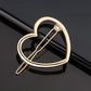 New Fashion Metal Love Heart Hair Clip Elegant Pearl Round Barrette for Women Girls Sweet Hairpins Barrettes Hair Accessories
