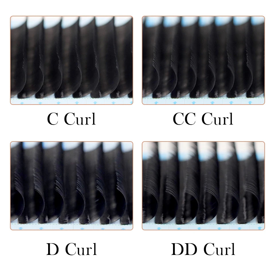 AGUUD L L+ LC LD M C D CC DD Curl Individual Eyelashes False Eyelash Extensions Mink Volume Eyelash Makeup L Eyelash Extensions