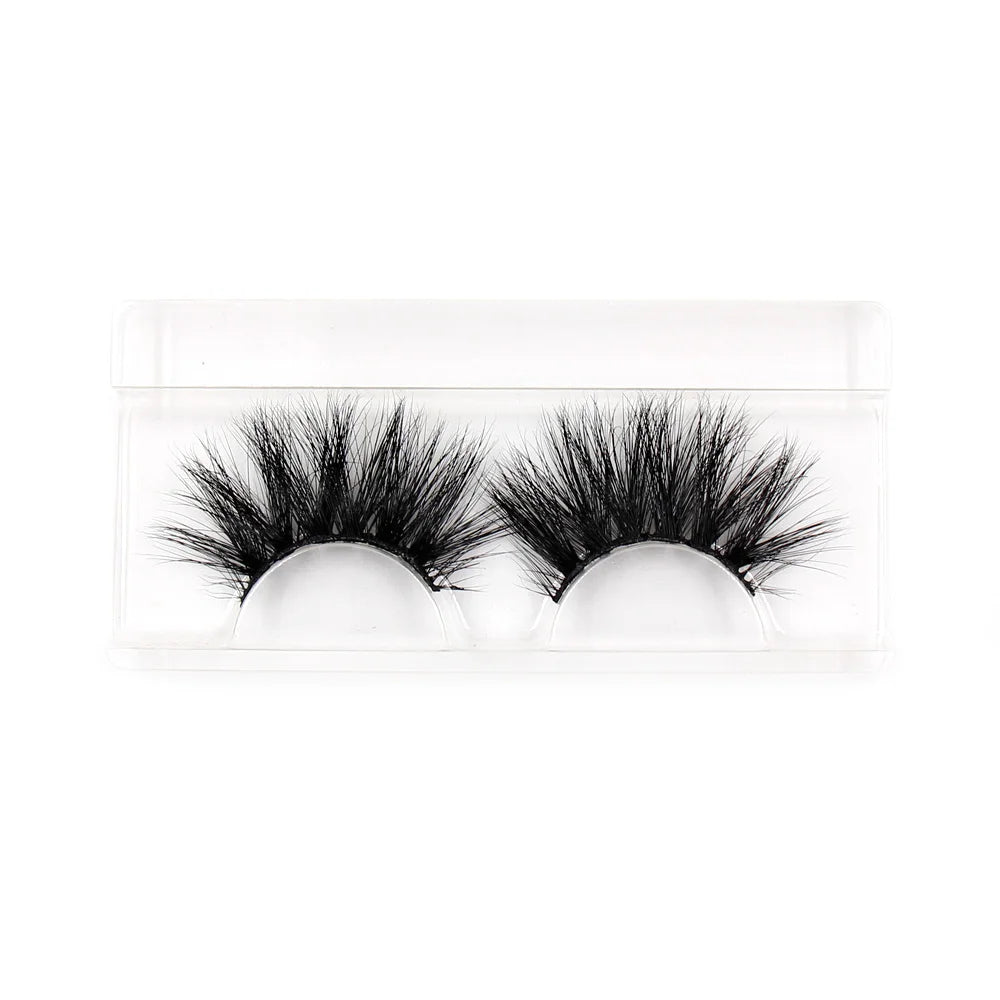 LEHUAMAO Eyelashes 3D Lashes 25mm Mink False Eyelashe Fluffy Soft Eyelash Dramatic Makeup Lashes Mink 3D Lash Natural Long G05