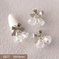 10pcs 3D Alloy Christmas Tree Bells Nail Art Zircon Pearl Metal Manicure Nails Accessories DIY Nail Decorations Supplies Charms