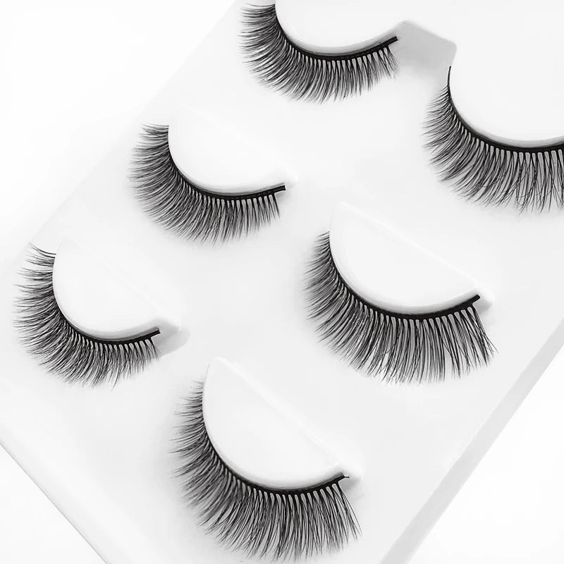 SHIDISHANGPIN 3 Pairs 29 Styles 3D Faux Mink Hair Soft False Eyelashes Fluffy Wispy Thick Lashes Handmade Lash Eye Makeup Tools