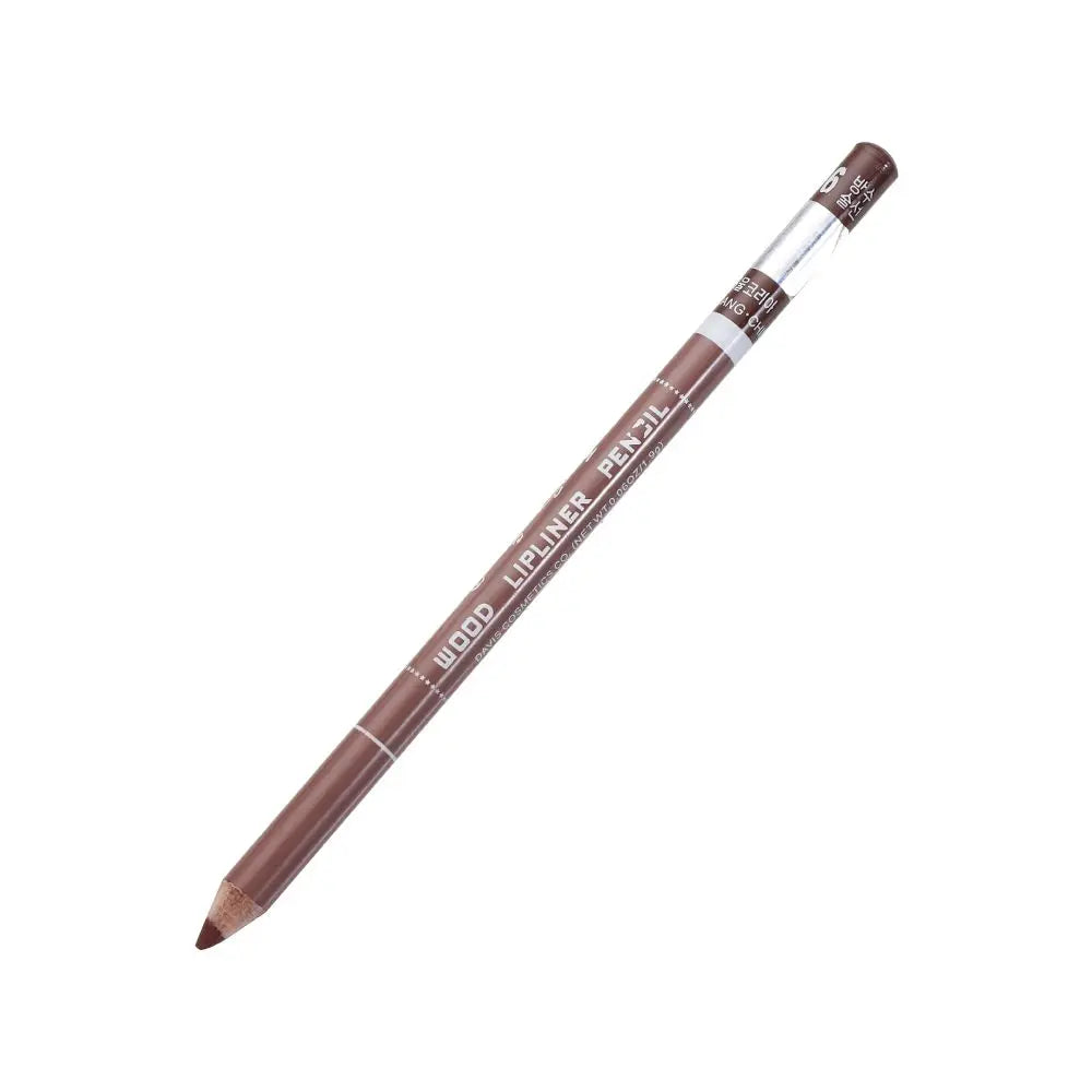 Colorful Natural Matte Wood Lip Liner Pen Waterproof Long Lasting Lipstick Pencil Contour Lady Charming Women's Cosmetic Tool