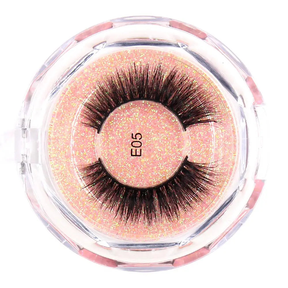 AMAOLASH Eyelashes Mink Lashes High Volume Thick False Eyelashes 3D Eyelash Extension Dramatic Soft Long Lasting Eye Lashes E01