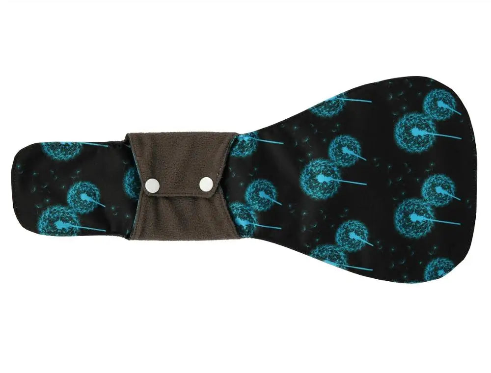 [Sigzagor]1 XXL Cloth Menstrual Pad Sanitary Bamboo Charcoal Reusable Overnight Post Partum 16in
