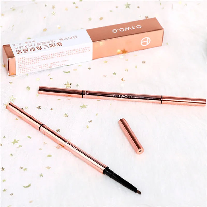 O.TWO.O 6 Colors Ultra Fine Waterproof Natural Long Lasting Paint Tattoo Eyebrow Black Brown Eyebrow Pencil With Brush Makeup