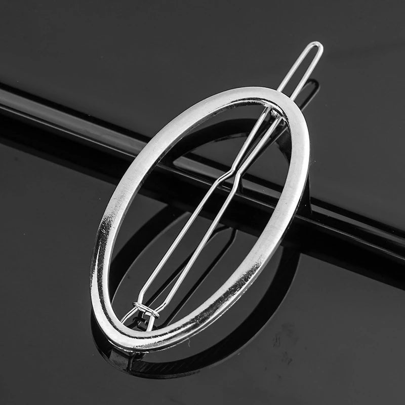 New Fashion Metal Love Heart Hair Clip Elegant Pearl Round Barrette for Women Girls Sweet Hairpins Barrettes Hair Accessories