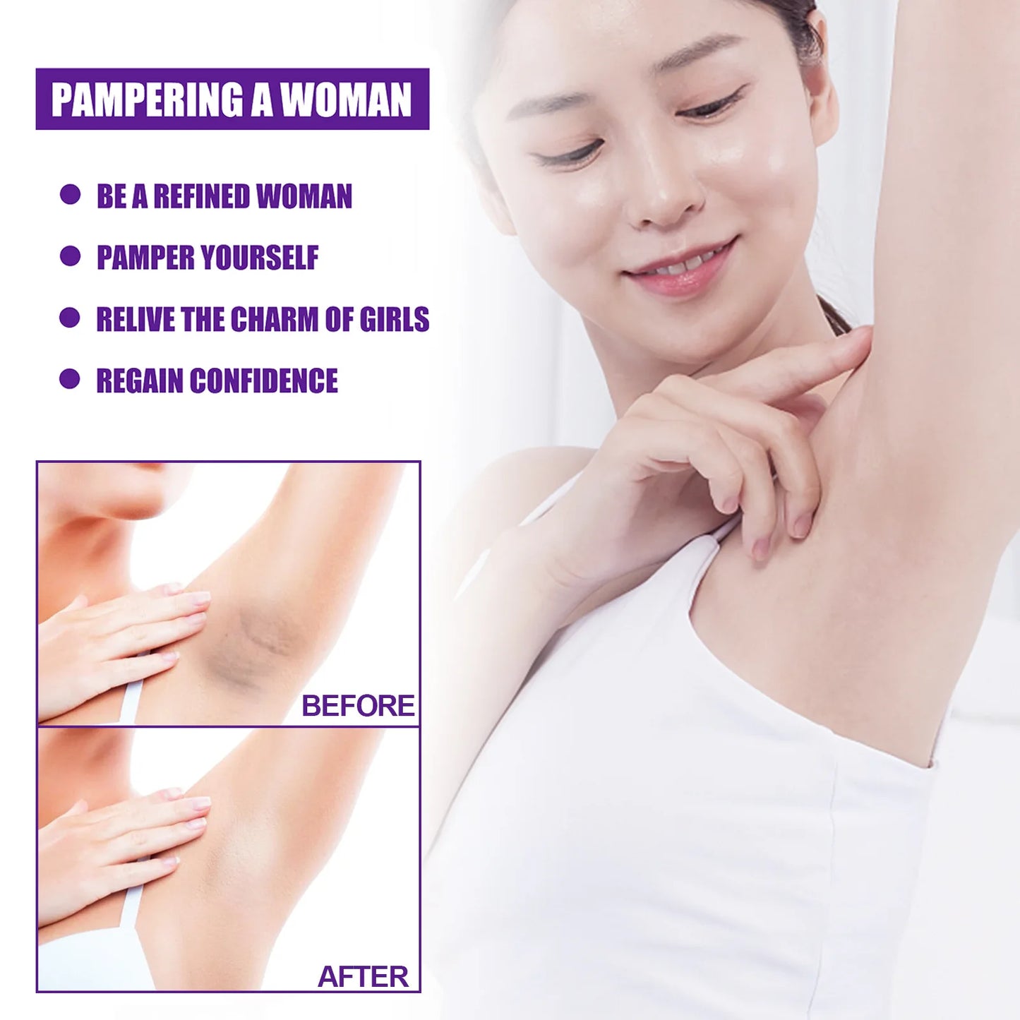 Body Whitening Cream Brightening Intimate Area Underarm Butt Inner Thigh Bleaching Remove Melanin Private Parts Whitening Cream