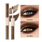 QIBEST Double-ended Flash Liquid Eyeshadow Contour Blush Pigment Silk Flash Matte Natural Blush Makeup Cream
