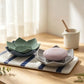 2Pcs Lotus Design Silicone Soap Holder with Drain, Drainage Soap Box, Portable Bathroom Shower Soap Storage Accessory
