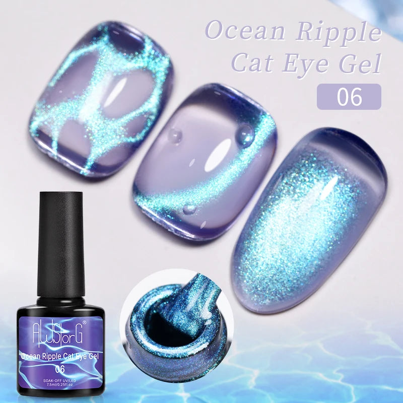 AWStorG 7.5ml Starlit Cat Magnetic Gel Nail Polish Must need Black Gel-Polaris Light Soak Off UV Gel Varnis Semi Permanent DIY