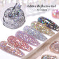 BORN PRETTY 10ml Sparkling Glitter Reflective Gel Nail Polish Sparkly Holo Shiny Pink Silver Black Gel Nail Art Salon Varnish