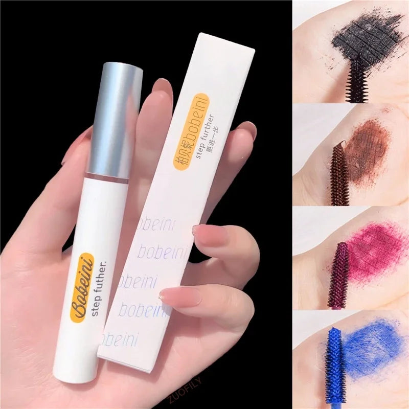 4 Colors Thick Mascara Curling Lengthening Eyelash Waterproof Long-lasting No Smudge Berry Brown Fast Dry Mascara Eyes Makeup