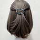 1Pc Retro Carved Rhinestone Hair Clip with Elegant Luxurious Design,retro Exquisite Design,highquality Texture,stable Grip