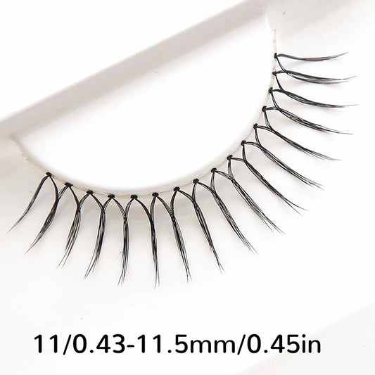 5 Pair False Eyelashes Korean Style U Shape Lashes Natural Soft Full Strip Eyelash Extension DIY Wispy Lash Cosmetic Supplies
