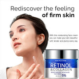 Retinol Anti-Aging Cream,Wrinkle Removal & Firming Face Moisturizer,Brightens Skin,Lifts & Smooths Fine Lines,Whitening Effect