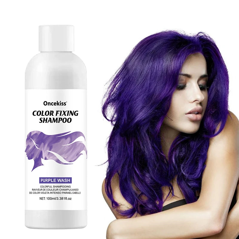 Semi-permanent Hair Color Dye Shampoo,Unisex Color Protecting And Fixing Shampoo Instant Hair Color Long-lasting Shine Hair Care