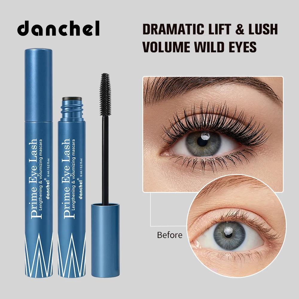 Lengthening & Volumizing Mascara Water-Resistant Long-Lasting Nourishing Strengthen Mascara Glossy Natural Finish Eye Makeup