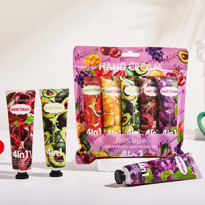 5Pcs/set Plant Fragrance Hand Cream Sets Moisturizing Repair Anti Dry Sets Nourishing Hand skincare Lotion Sets Christmas gift