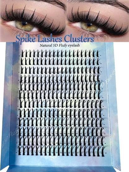 Lash Clusters 120D 100D Lash Spikes Eyelash Clusters Volume Individual Lashes DIY Spiky Lash Extension Mega Cluster Eyelash