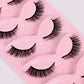 5 Pairs Fluffy False Eyealshes Fox Cat Eye Lashes Winged False Eyelashes Fox Eye Faux Mink Eyelashes Silk Lashes Makeup