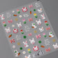 Lovely Red Fruit Strawberry Cherry Bowknot Love Heart Star Silk Ribbon 5D Nail Art Stickers Chic Self Adhesive Manicure Decal