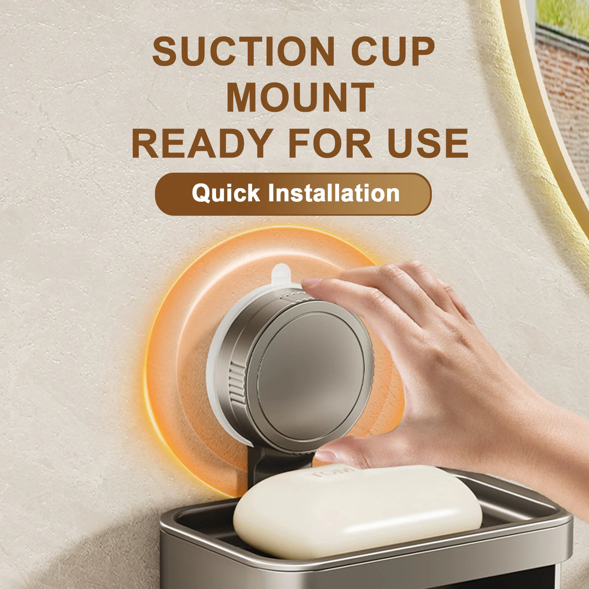 1Pcs Double-Layer Soap Container Bathroom Soap Dishes Holder Self Draining Soap Box with Suction Cups for Bathroom Accessories