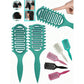 Curl Define Styling Brush Hollow Out Detangling Hair Brush Tangled Wet Curly Hair Comb Shaping Curls Barber Hairdressing Tools