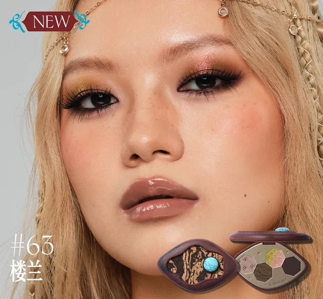 Girlcults Makeup Pressed Glitter Eyeshadow Palette Shimmer Matte Chameleon 4 Color Long Lasting Eye Shadow Cosmetics Full Set