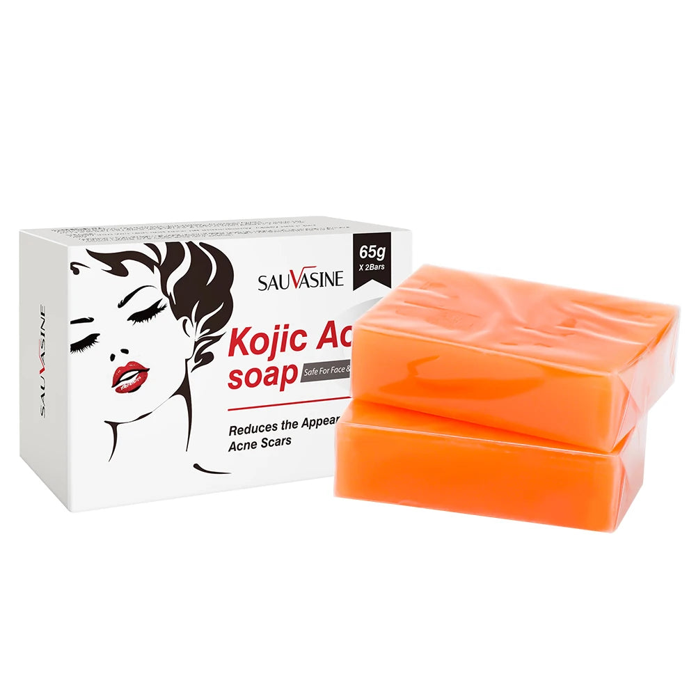 Handmade Kojic Acid Soap Natural Mild Non-irritating Brightening Skin Exfoliator Body Face Cleansing Whitening Soap