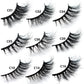 Half Eye Lashes Natural 3D Mink Short False Eyelashes Fluffy Wispy Cross Strip Fake Lashes Soft Half Eyelashes Extension Makeup