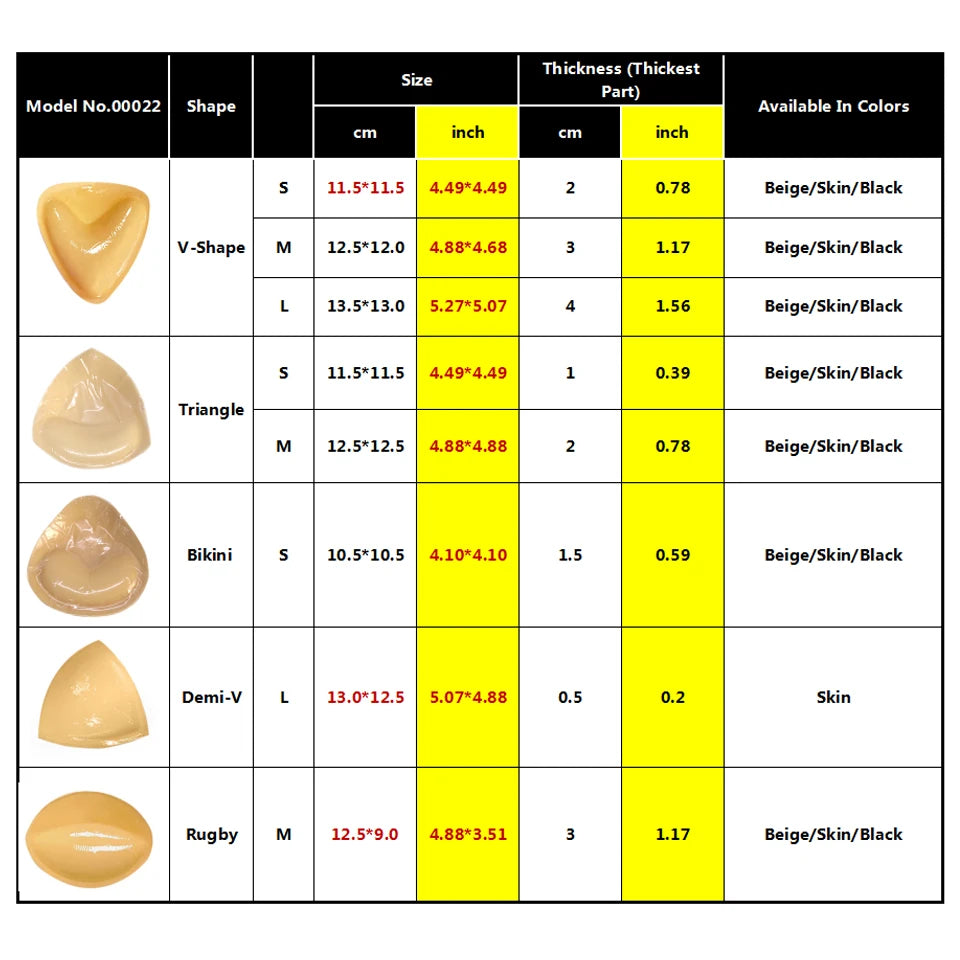 Breast Lift Bra Inserts Push Up Bra Pads for Swimsuit Bikini Cup Enhancers Sticky Bra Inserts For Women