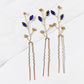 Vintage Blue Rhinestone Hair Comb Wedding Hair Accessories Bridal Hair Clip Headpiece Jewelry Bride Tiara Hair Ornament Gift