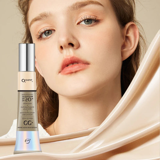 Ocheal 30g CC Cream Foundation Waterproff Concealer Moisturizing Sunscreen Liquid SPF 50+ Long Lasting Brightening Makeup Primer