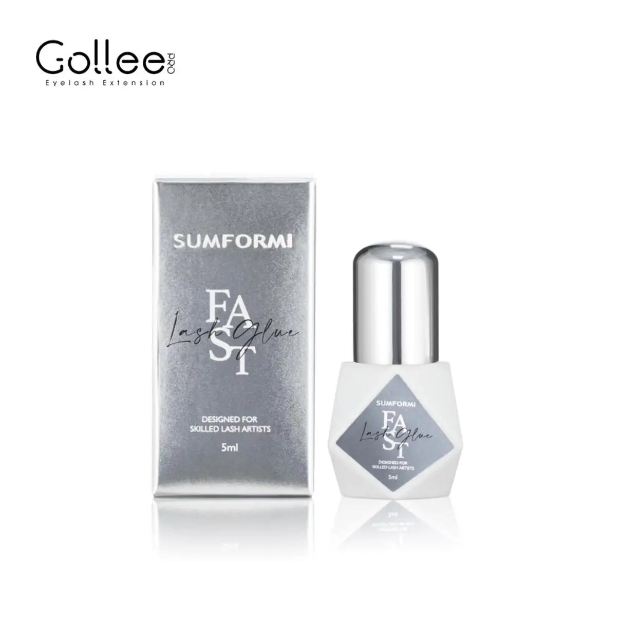 Gollee 0.5S Glue for Eyelashes Extra Strong Glue 50-60days Black Eyelash Glue Lash Extension Supplies Adhesive for Eyelash