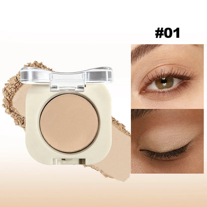 Monochrome Matte Brown Eyeshadow Primer Makeup Lasting Smooth Easy To Wear Nature Brighten Silkworm Eyeshadow Palette 12Colors
