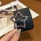 4pcs Full Diamond Five-pointed Star Back Head Hairpin Broken Hair Finishing Headdress Grab Clip Rhinestone Hairp