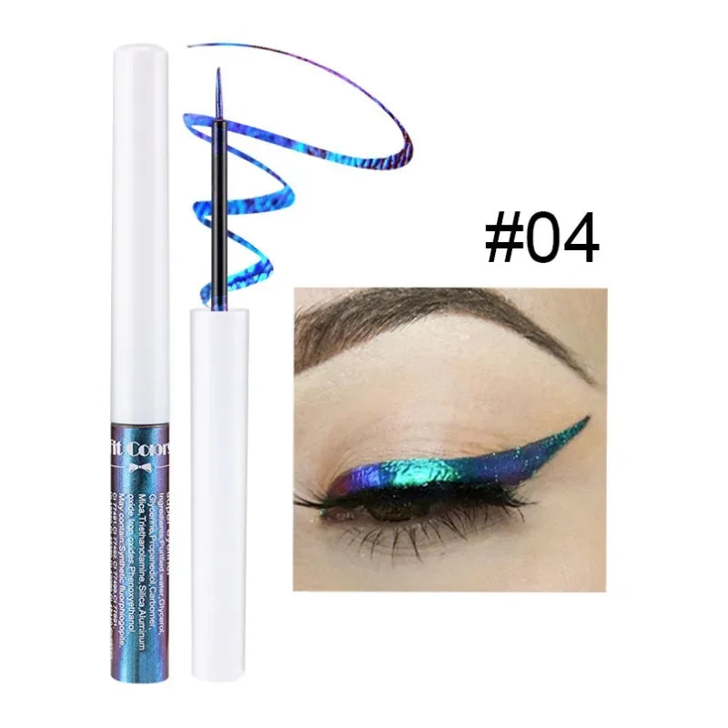 Metallic Discoloured Eye Shadow Purple Green Glitter Eyeshadow Makeup Chameleon Eyeshadow Liquid Polarized Colorful Cosmetics