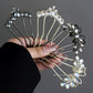 1Pc Pearl Flower U-Shaped  Hair Clips for Women Elegant Style Metal Forks Vintage Pearl Hairpins Hair Styling Tools Gifts