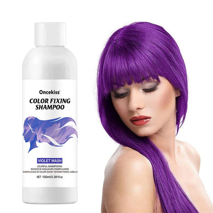 Semi-permanent Hair Color Dye Shampoo,Unisex Color Protecting And Fixing Shampoo Instant Hair Color Long-lasting Shine Hair Care