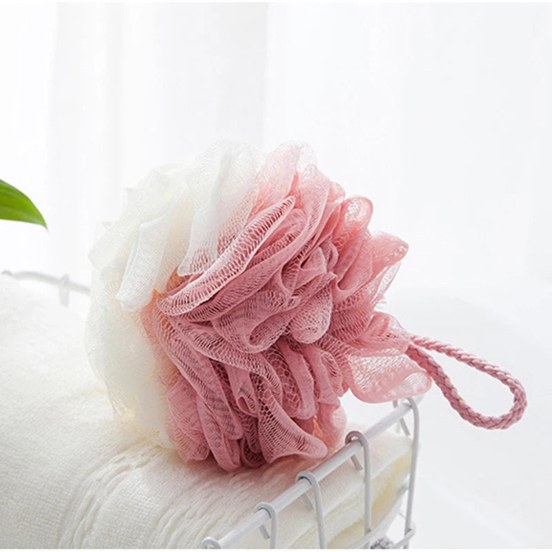Shower Loofah Bath Sponge, Shower Pouf Balls for Body Wash, 45G Loofah Exfoliating Body Scrubber Mesh Shower Puff for Men Women