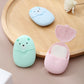 Cute Cartoon Styling Soap Portable Disposable Cleaning Soap Paper Children Toiletries Outdoor Travel Essential Bathroom Product