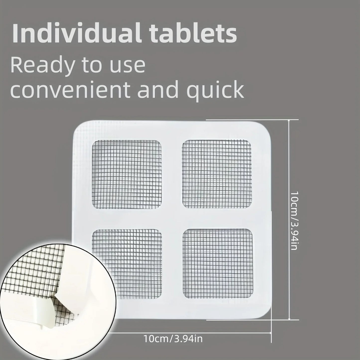 50pcs Disposable Shower Drain Hair Catcher Stickers – Plastic Mesh Blocker for Tub & Sink